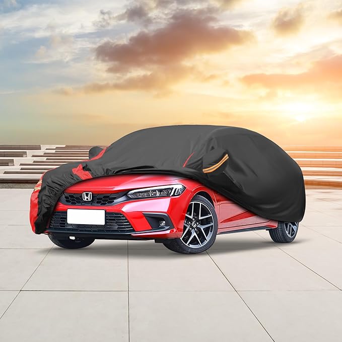 Car Cover Waterproof All Weather for Automobiles (1 Sedan Car Cover, A3 Fit Sedan Length Up 178-185 inch)