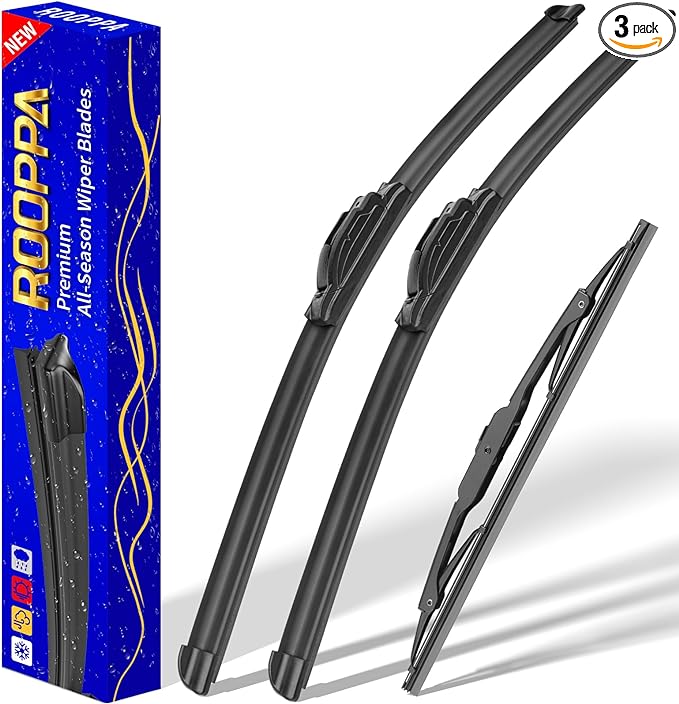 3 wipers Replacement for 1997-2001 Honda CR-V CRV, Windshield Wiper Blades Original Equipment Replacement - 20"/19"/11" (Set of 3) U/J HOOK