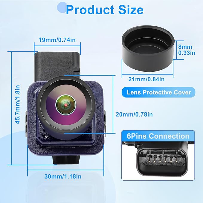 Backup Camera Compatible with Ford Fusion 2013 2014 2015 2016 Parking Assist Rear View Camera ES7T-19G490-AA ES7Z-19G490-A DS7Z-19G490-A DS7T-19G490-DD E1GT-19G490-BB