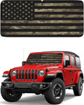 Autoamerics JeepWrangler Dark Camo Flag 1-Piece Windshield Sun Shade Foldable Car Front Window Sunshade - Best Heat Shield Reflector Cover - Blocks Max UV Rays & Keeps Your Vehicle Cool