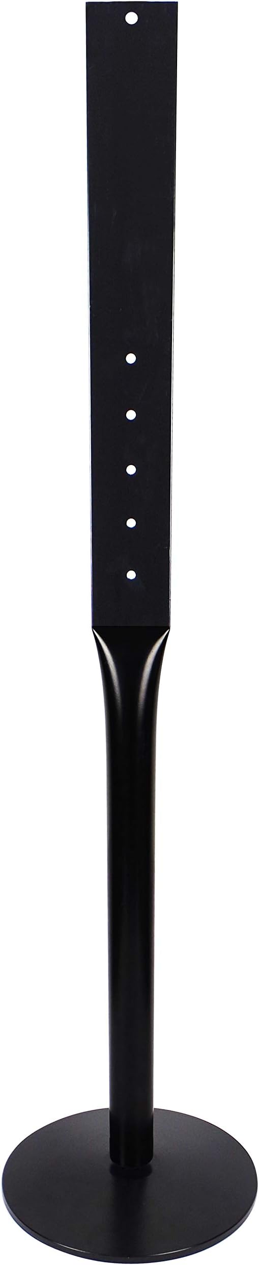 Parking Sign Post 48" Heavy Duty Cast Iron Parking Signs Stand, Movable Sign Stand for Hanging Signs, Black (2 Packs, 15pounds)