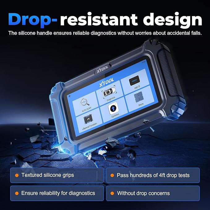 XTOOL D6 OBD2 Scanner, 2025 Full System Diagnostic Scanner for Car with 15 Resets, Oil Reset, ABS Bleed, Throttle Relearn, Crank Sensor Relearn, EPB, Free Update Scan Tool, Upgraded of D5S, FCA&CAN FD