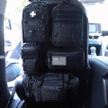 Universal Tactical Seat Back Organizer Vehicle Molle Panel Organizer Storage Bag with 5 Detachable Molle Pouch for All Vehicel Such as Jeep,Truck,SUV, Car, Ford,Chevy etc
