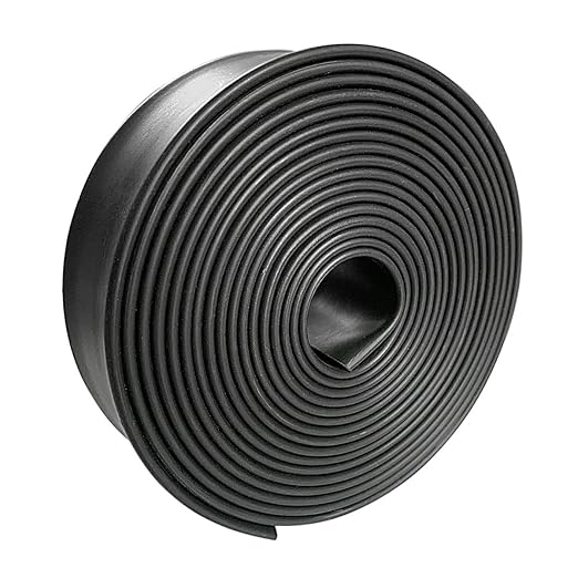 3:1 Ratio Heat Shrink Tubing Roll Adhesive Lined Industrial Marine Grade Dual Wall Heat Shrink Tube Waterproof and Sealed Black (1 inch(25.4 mm), 10 Feet)