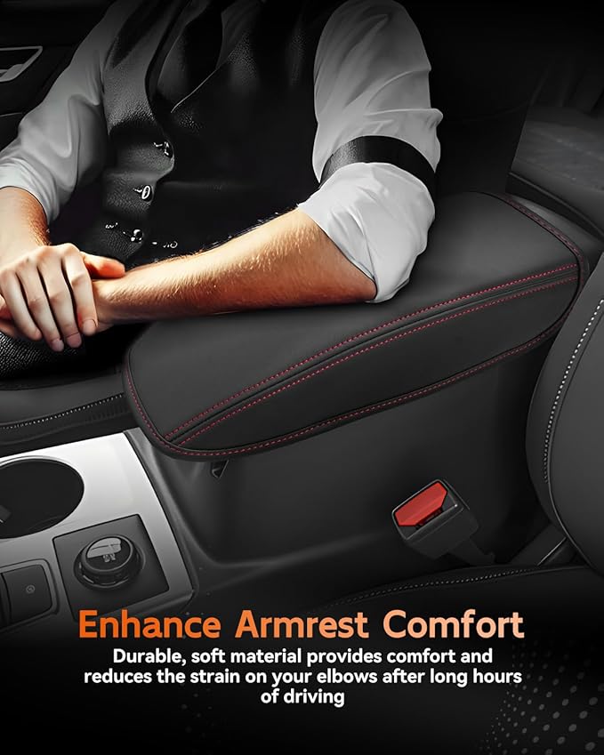 CDEFG for Ford Bronco Sport 2021-2025 Center Console Cover Armrest Box Cover for Bronco Sport 2021 2022 2023 2024 2025 Accessories Console Arm Rest Protector