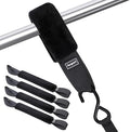 Ayaport Soft Tie Cover Set Include 4 pcs Synthetic Sheepskin Plush Covers and 4 pcs Soft Loop Tie Down Straps for Protecting Motorcycle, Dirt Bike, ATV, UTV etc. 1.5"x18"