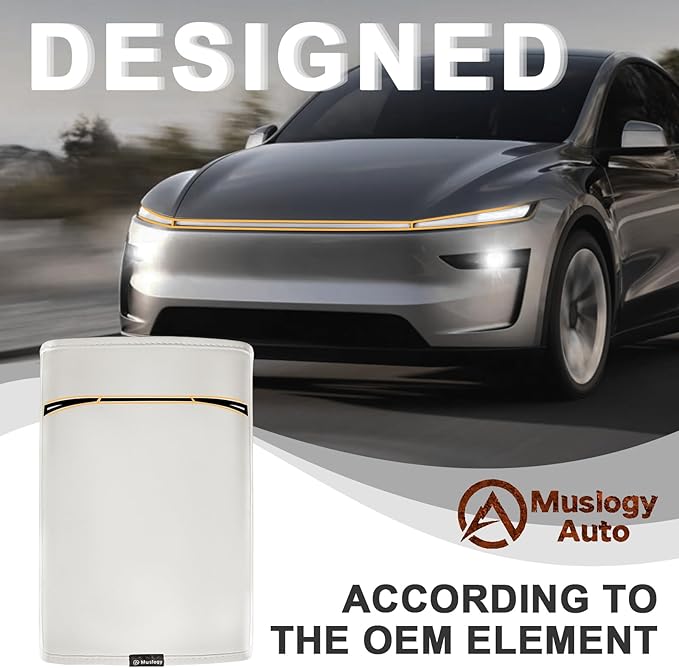 Muslogy Center Console Armrest Cover Compatible with Tesla Model Y Refresh 2026 Comfort Armrest Pad Arm Rest Cushion Vegan Leather Protector Regular Thick (25+ |Juniper| White, Regular)