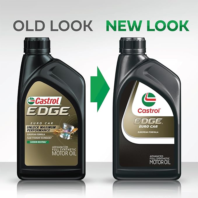 Castrol EDGE Euro 5W-30 A3/B4 European Advanced Full Synthetic Motor Oil, 1 Quart, Pack of 6
