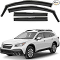 Window Deflectors Smoke Tinted in-Channel Side Window Vent Visor Deflectors Rain Guards Compatible with Outback 2020-2025 - 4pcs. GW0884