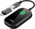 Wireless CarPlay Adapter, Converts Wired to Wireless CarPlay Dongle for Apple iPhone, Plug & Play Auto Connect Zero Latency fits for Cars from 2015 & iOS 10+ Black