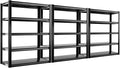 REIBII Storage Shelves Heavy Duty Garage Shelving 72" Adjustable Metal Shelves for Storage 5 Tier Garage Shelf Heavy Duty 2500LBS Basement Kitchen Pantry Shelf, 3 Pack