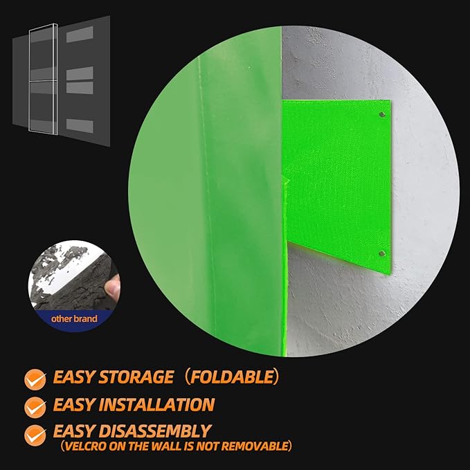 PROGOAL 2"/4" Thick Foam Protection Wall Pad，Gym Basketball-Court Protectors，Durable Waterproof Padding for Wall-Mounted Basketball Hoops(60" L x 20" W)…