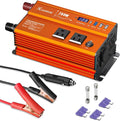750W Pure Sine Wave Inverter, Car Power Inverter, 12V DC to 110V AC Power Converter, Emergency Power Inverter with Type-C, Dual 5.2V/2.4A USB, 3AC Outlets for Home,Camping, RV, Truck, Vehicles