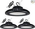 3 Pack 300W LED High Bay Light, UL&DLC Listed 41000LM Dimmable UFO High Bay LED Lights for Warehouse, 5000K Daylight IP65 Waterproof Commercial Bay Lighting 𝐀𝐂𝟏𝟎𝟎-𝟐𝟕𝟕𝐕
