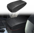 Muslogy Center Console Armrest Cover Compatible with Toyota 4Runner 2010-2024 Comfort Armrest Pad Arm Rest Cushion Vegan Leather Protector 1-Inch Extra Thick