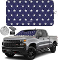 Autoamerics 1-Piece Windshield Sun Shade American Stars Flag USA Patriotic Design - Foldable Car Front Window Sunshade for Sedans SUV Truck - Blocks Max UV Rays and Keeps Your Vehicle Cool - Large