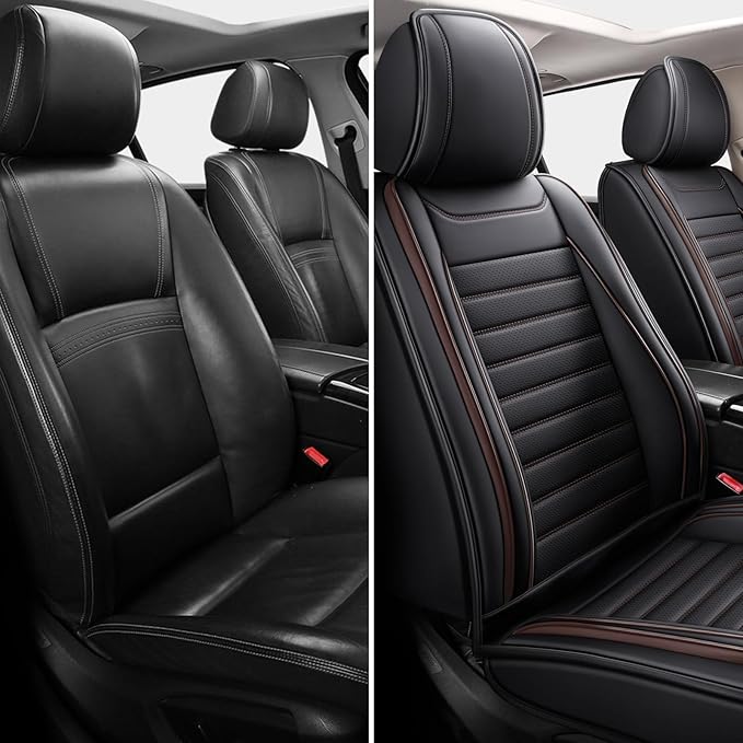 Car Seat Covers,Car Seat Protector Waterproof,Seat Covers Front, Car Seat Protectors,Automotive Seat Covers Fit for Most Cars Brown