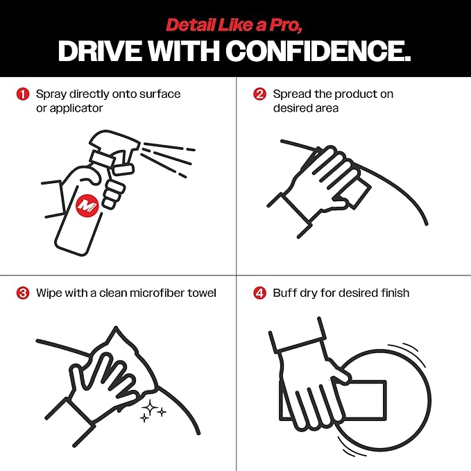 Malco Clean & Shine Interior Car Cleaner and Dressing – Restore Leather, Plastic and Vinyl Surfaces in Your Vehicle/Clean, Condition and Protect in 1 Simple Step / 16 oz. (125916)