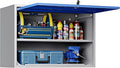 Metal Wall-Mounted Storage Cabinet Tool Chest - 22" H Steel Garage Cabinet With Lockable Door - Utility Trailer Rack Assembly Required