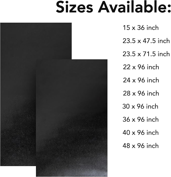 RESILIA Work Bench Mat - 28" X 96", Scratch-Resistant PVC Mats - Protect Your Workbench, Table, or Tool Station from Painting, Woodworking, Crafting, Building, & More, Black, Made in The USA
