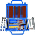 Tire Repair Kit,46pcs Heavy Duty Tire Plug Kit, with Universal Tire Patch Kit to Plug Flats for Car/Motorcycle/Truck/Tractor/Trailer/RV/ATV
