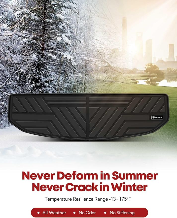 YHTAUTO Trunk Mat Compatible with Kia Sorento 2021-2025, TPE All Weather Car Mats Waterproof Anti-Slip Odorless Floor Liner, Sorento Accessories Cargo Liner