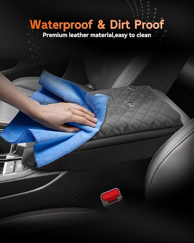 CDEFG for Honda Accord 2023-2025 Center Console Cover Armrest Box Cover for Accord (LX,SE) 2023 2024 2025 Accessories Console Arm Rest Protector 2 Side Pocket