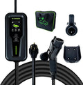 Level 2 EV Charger 40Amp, 240V, NEMA 14-50 J1772 Connector and 25 ft Cable,Portable Electric Vehicle Charging Stations with LCD Screen-1PC