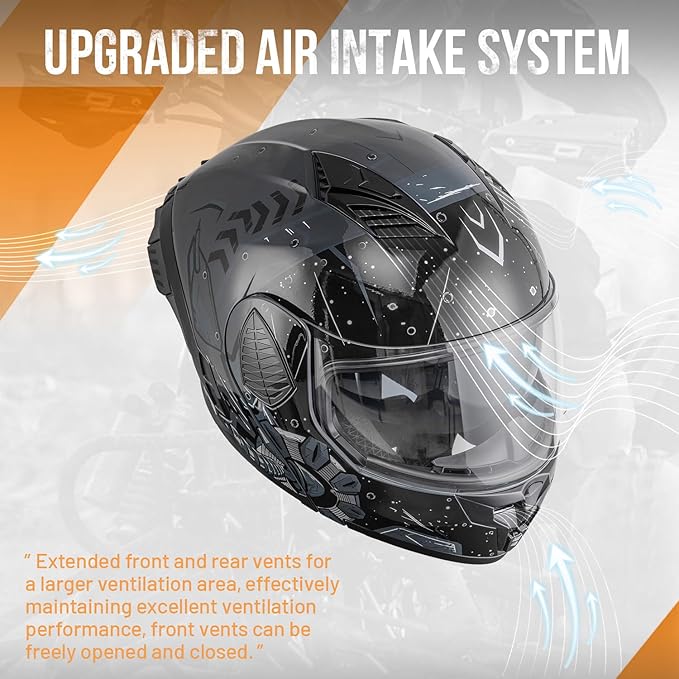 Modular Motorcycle Helmets Full Face Flip up Street Bike Motorcycle Helmet for Unisex Adult Model-167