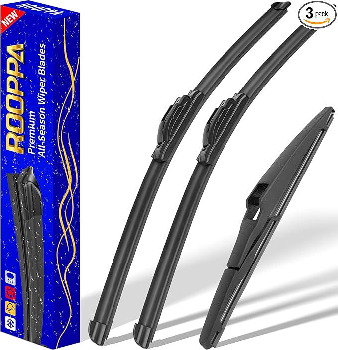 3 wipers Replacement for 2020-2022 2023 Toyota highlander, Windshield Wiper Blades Original Equipment Replacement - 26"/18"/10" (Set of 3) U/J HOOK