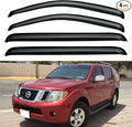 Window Visors Rain Guards Shield for 2005-2012 Nissan Pathfinder, Out-Channel Window Vent Wind Deflectors Visors Shades for 05-12 Nissan Pathfinder