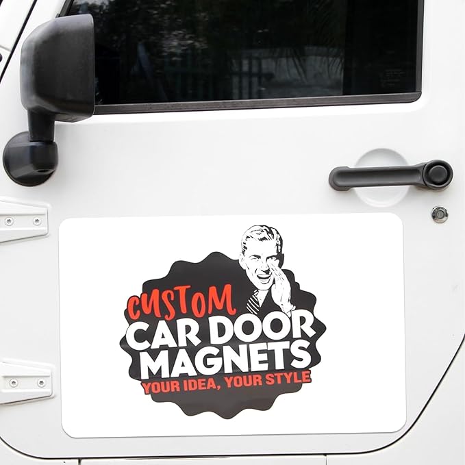 Custom Car Magnet Signs for Businesses (24"x36" Rectangle) 2 pk - Personalized Car Magnets for Advertising and Vehicle Promotion - Advertising Magnets for Cars Door - Professionally Printed