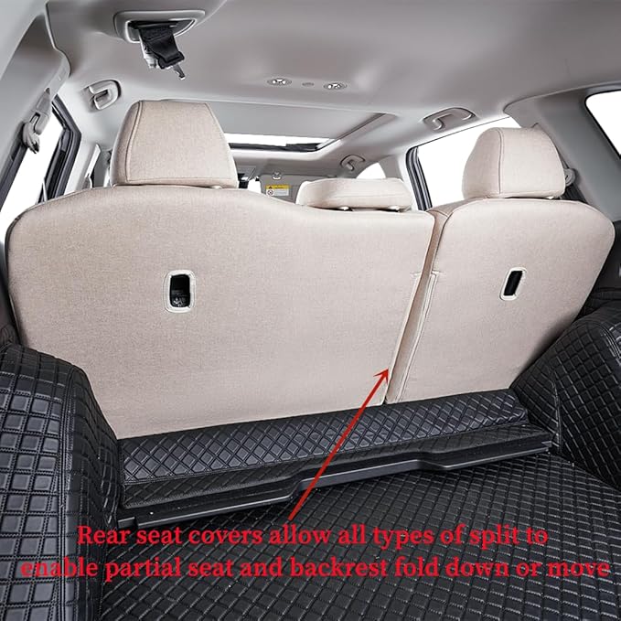 coverdream Custom Seat Covers Compatible with Select Honda CRV 2015 2016 Models (Beige,Full Set)