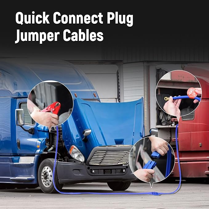 TOPDC Jumper Cables,1 Gauge 30 Feet 800A Booster Cables with UL-Listed Clamps, Heavy Duty Automotive Quick Connect Booster Cables for Car, SUV and Trucks with Carry Bag