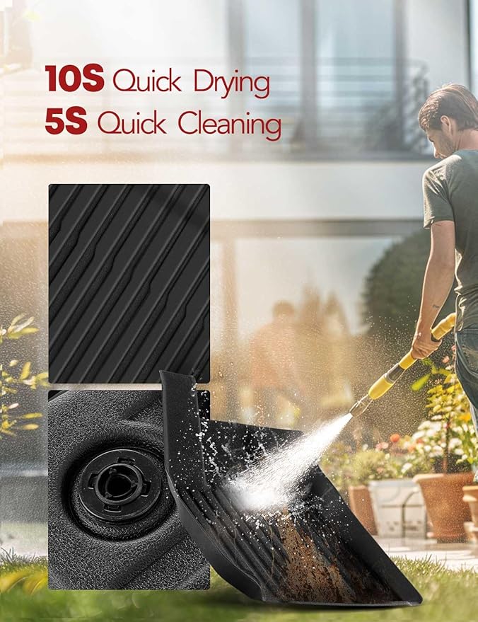 YHTAUTO Floor Mats Fit 2017-2019 Buick Lacrosse, TPE All Weather Car Mats Waterproof Anti-Slip Odorless Floor Liner, Interior Car Accessories Front & 2nd Row Liner