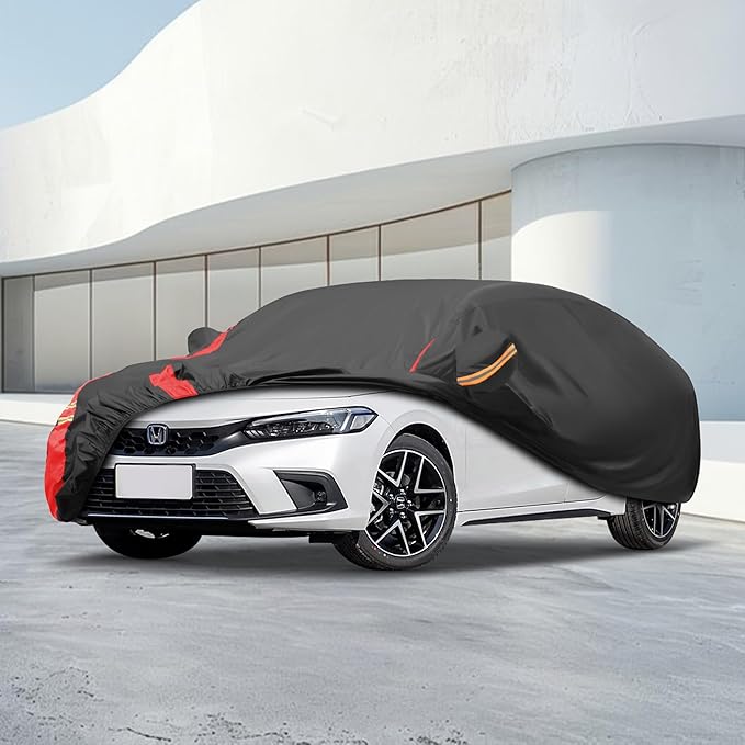 Car Cover Waterproof All Weather for Automobiles (1 Sedan Car Cover, A4 Fit Sedan Length Up 186-193 inch)