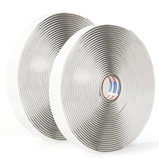 ADHES Premium Butyl Sealant Tape 3/4" x 30 'x 1/8", 2 Rolls Gray Butyl Rubber Sealant Tape for RVs, Vehicles, Marine and Home Repair – Ideal for Headlights, Windows, Doors, and Windshields