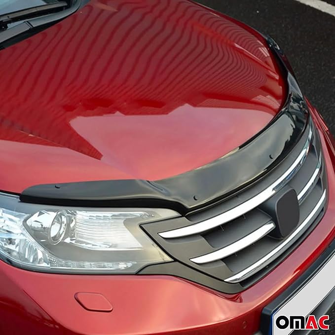 OMAC Front Bug Shield Hood Deflector Guard fits Honda CR-V 2012-2016 Smoke Black