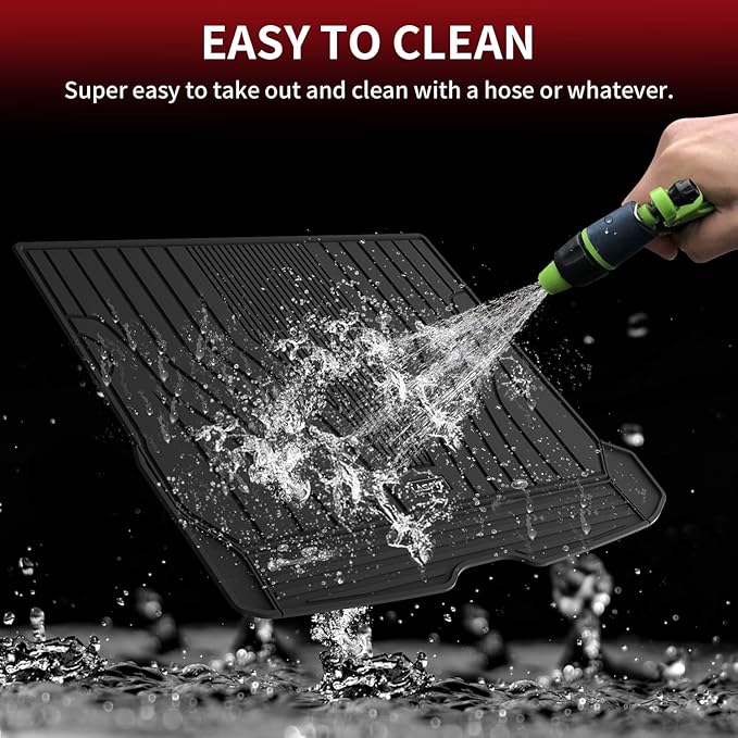 LASFIT Cargo Mat for Mercedes Benz GLC SUV 2025 2024 2023 300 / 300e / 43 AMG, All Weather TPE Custom Fit Mercedes Benz GLC SUV Trunk Mat Cargo Liner, Black
