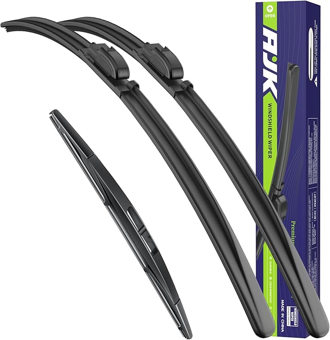 AJK Front Windshield Wiper for INFINITI QX55 2022 2023 2024 for INFINITI QX50 2019 2020 2021 2022 2023 2024, Original Equipment Back Window Wipers Blades, Conventional, Vehicle Specific Fit, Pack of 3