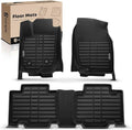 YHTAUTO Automotive All Weather Floor Mats Compatible with Toyota RAV4 2006-2012 5 Seats, Without 3rd Row Seat, Car Mats Custom Fit TPE Floor Liners Front & Back Seat, Black, Set of 3