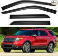 Window Visors Rain Guards Shield for 2011-2019 Ford Explorer, Out-Channel Window Vent Wind Deflectors Visors Shades for 11 12 13 14 15 16 17 18 19 Explorer