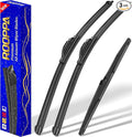 3 wipers Replacement for 2010-2015 Lexus RX450h/2010-2015 Lexus RX350, Windshield Wiper Blades Original Equipment Replacement - 26"/22"/16" (Set of 3) U/J HOOK