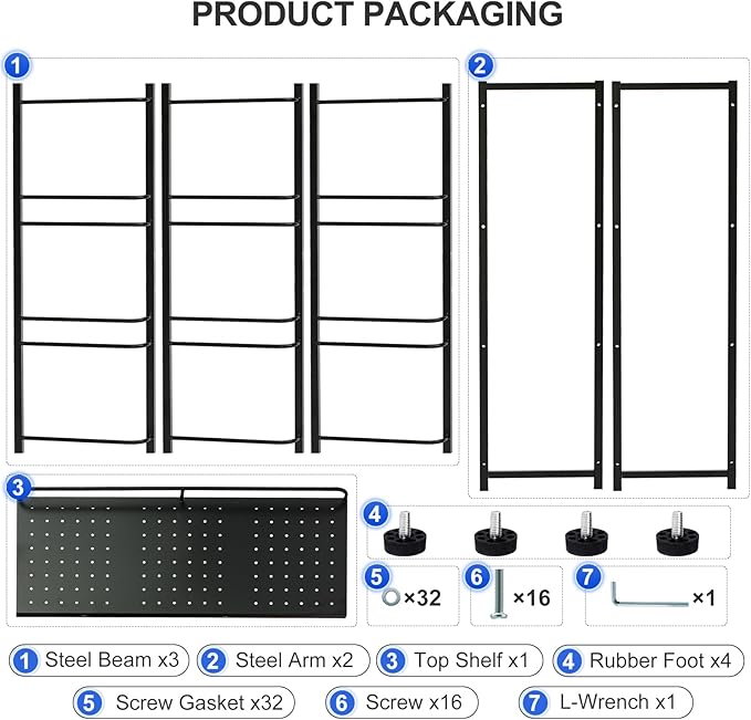 5 Gallon Water Bottle Holder 9-Tray 3/5 Gallon Water Jug Rack with Top Shelf Heavy Duty 5 Gallon Water Jug Stand for Kitchen, Office, Garage, Black