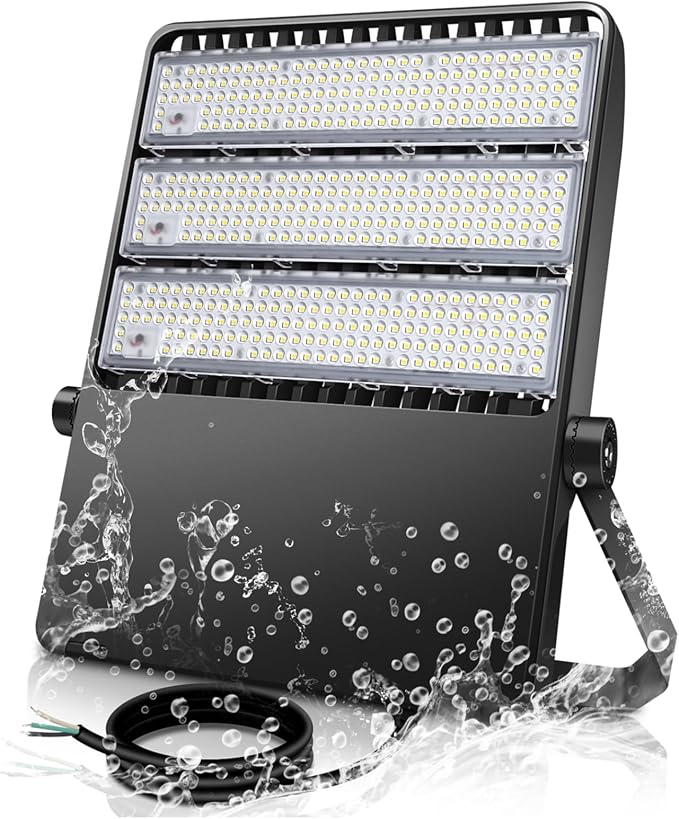Stadium Lights Outdoor LED, Super Bright 50800 Lumen Stadium Flood Light 5000K 360W Commercial Arena Field Lighting Security IP65 Waterproof Exterior Floodlight for Yard Sport and Court