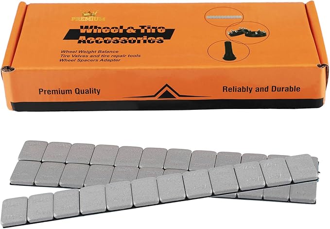 1/4 Oz Stick on Wheel Weights (1box，288pcs,72oz),Gray Adhesive Backed Wheel Weights for Cars, Trucks, SUVs, Motorcycles