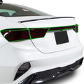 BOGAR TECH DESIGNS Full Rear Taillight Reflector Sidemarker Tail Light Tint Kit Compatible with Kia Forte 2019-2024, Dark Smoke