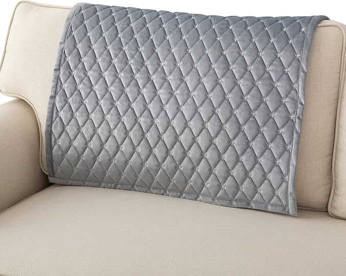 Eismodra Couch Cover,Sectional Couch Covers,Sofa Covers for 3 Cushion Couch,Anti-Slip Sofa Slipcovers for Dogs Cats Kids Loveseat Recliner L Shaped Armrest Backrest,Light Gray 36''x36''(Only 1 Piece)