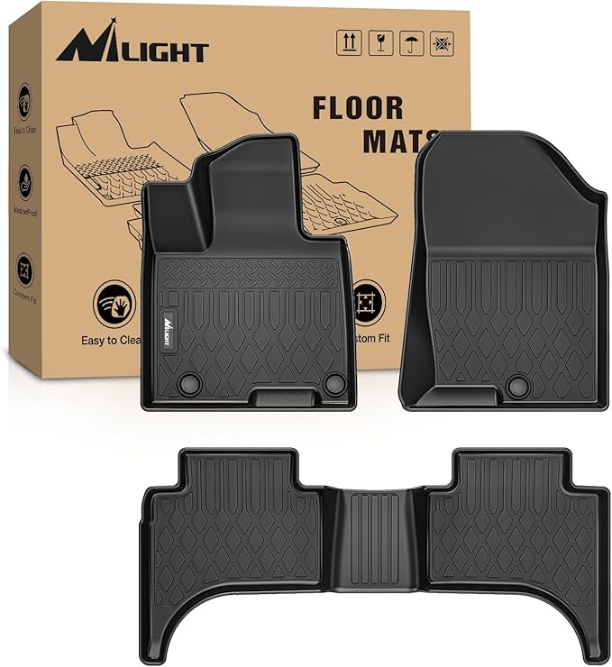 Nilight Floor Mats for Hyundai Santa Cruz 2022 2023 2024 2025 All Weather Custom Fit Heavy Duty Floor Liners