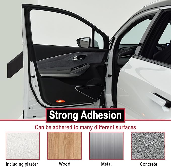 Garage Wall Protector for Car Doors, Garage Wall Bumper, Waterproof Garage Anti-Collision Strip, 15.74" x 5.9" x 0.7" Self Adhesive EVA Foam for Collision Protection (2 Pack)